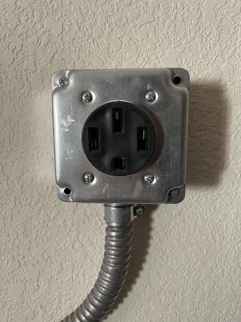 NEMA 14-50 outlet installed for Electrical Panel Upgrade in Ranchettes